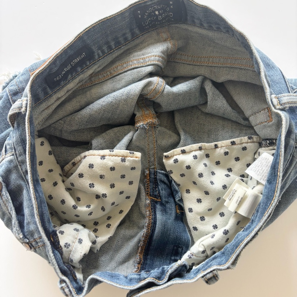 Lucky Brand Womens 363 Vintage Straight Denim Shorts Size 30 Cut Off Summer - Picture 9 of 12